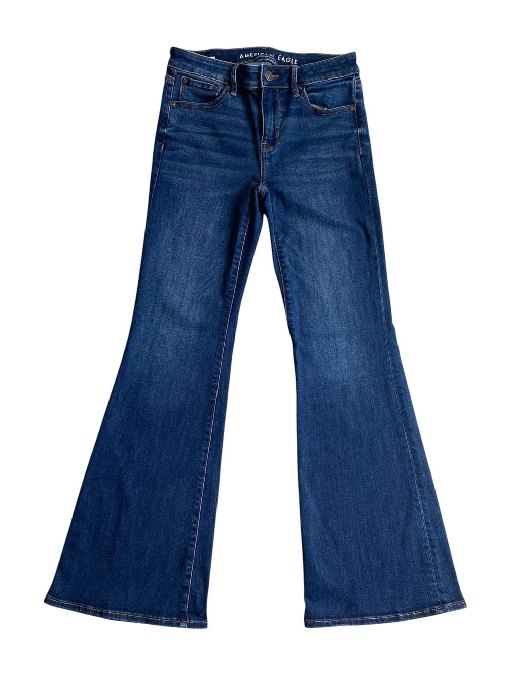 American Eagle Outfitters Womens Low Rise Flare Jeans Size 2 - Picture 2 of 13